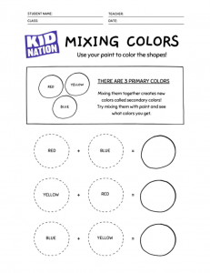 Colors Lesson Plan - KidNation